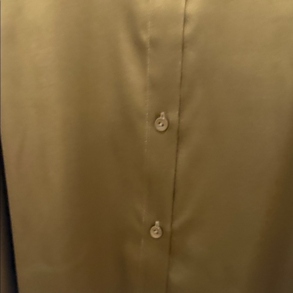 Eileen Fisher Olive Green Blouse - Picture 3 of 4